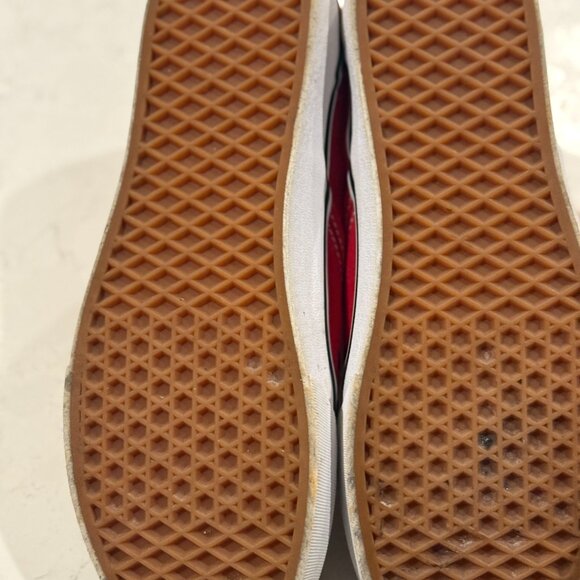 Vans Red Flamed Checkerboard - Men's 11 - Slip Ons - Picture 2 of 3